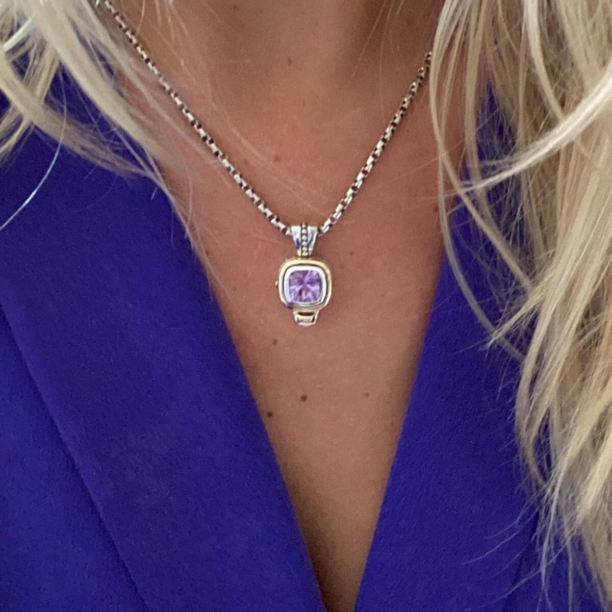 Chorus Gemstone Small Pendant Necklace