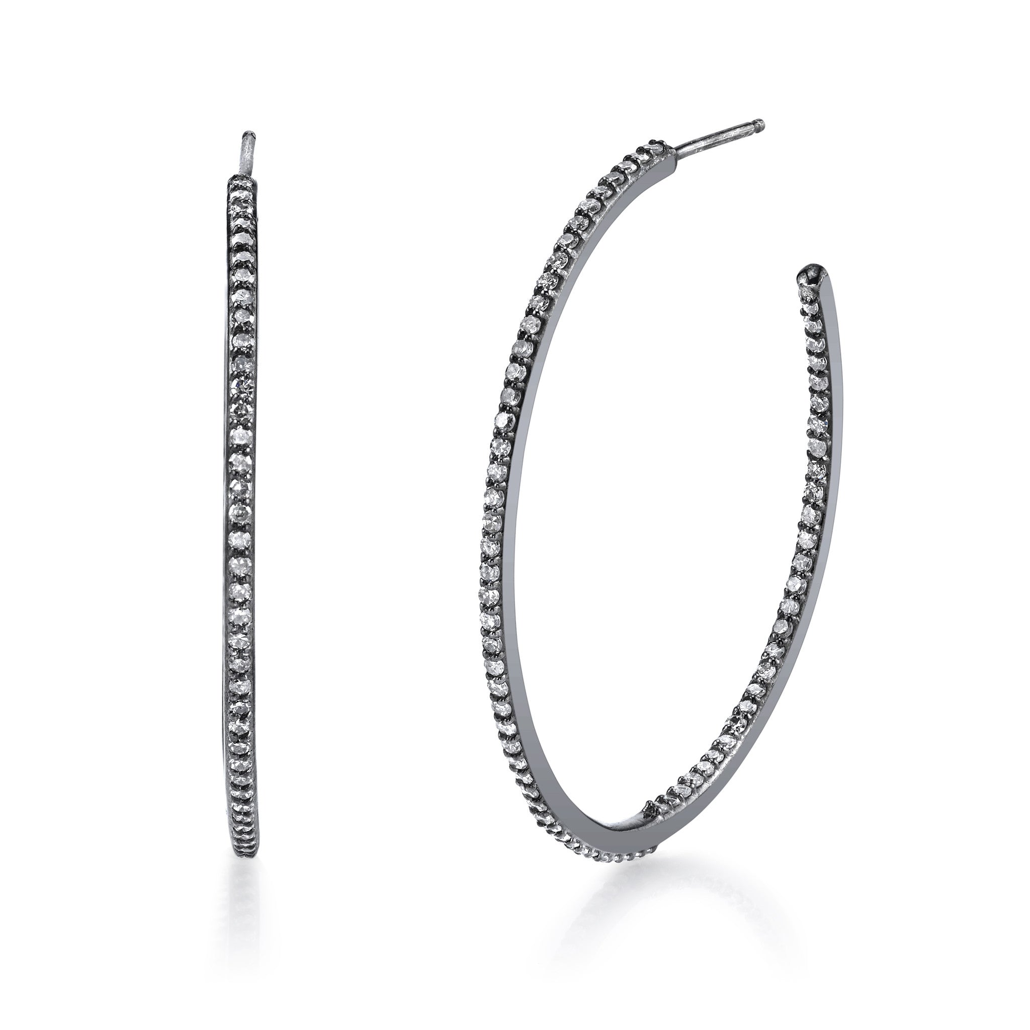 Inside Out Diamond Hoop Earrings  E0000214 - TBird