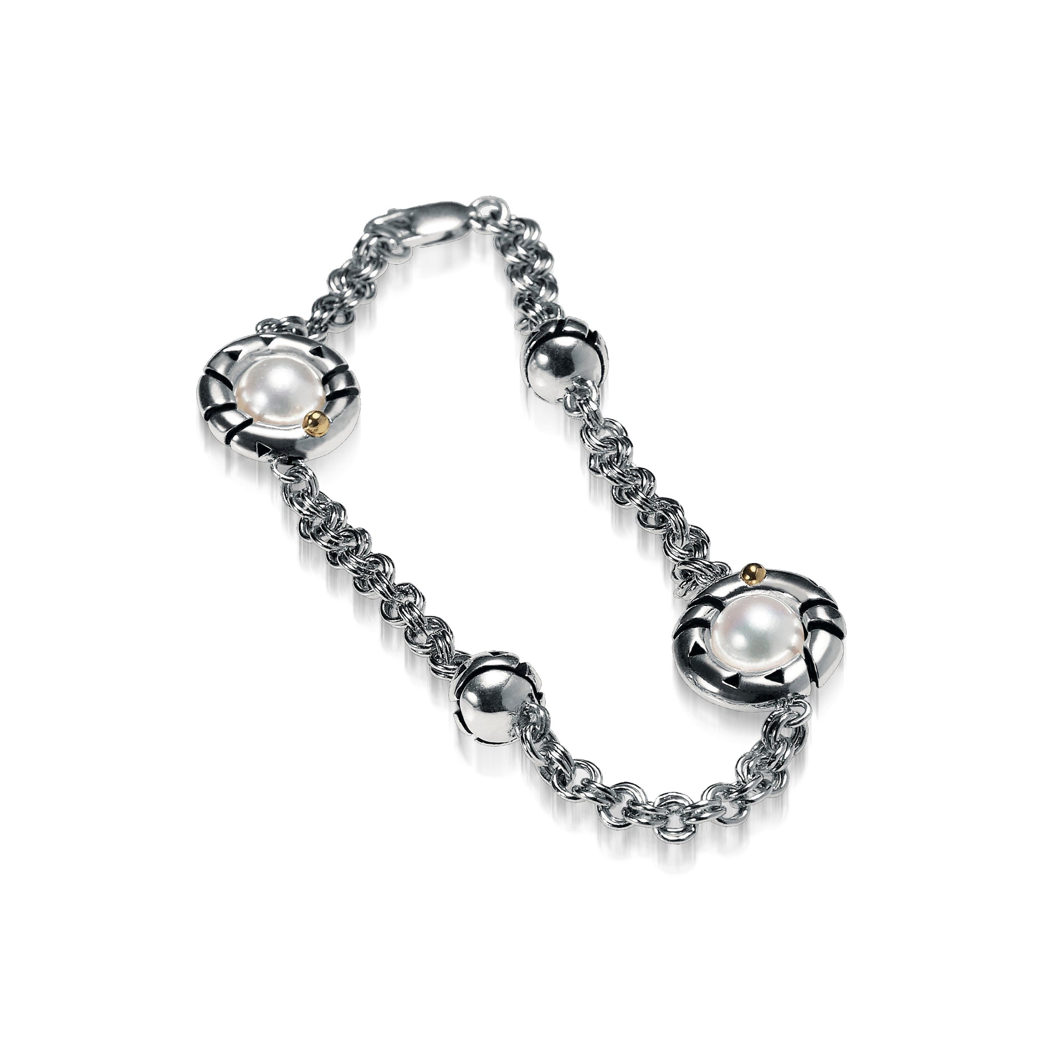Solar Eclipse Pearl Chain Bracelet