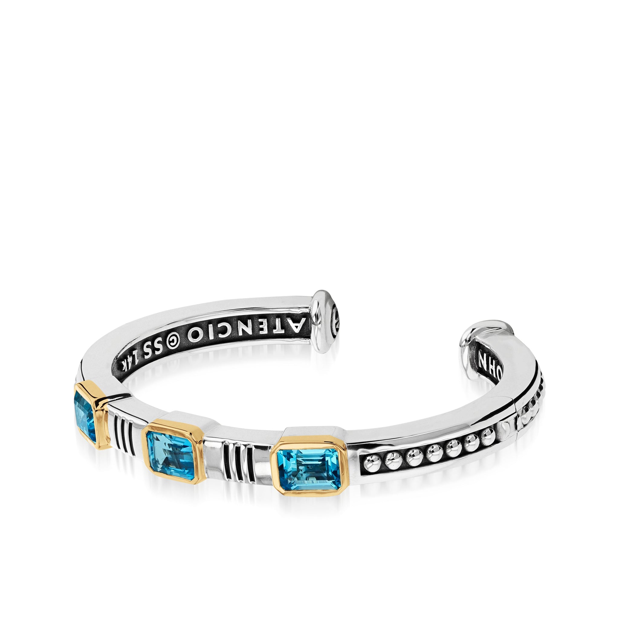 Sahara Gemstone Stack Cuff Bracelet