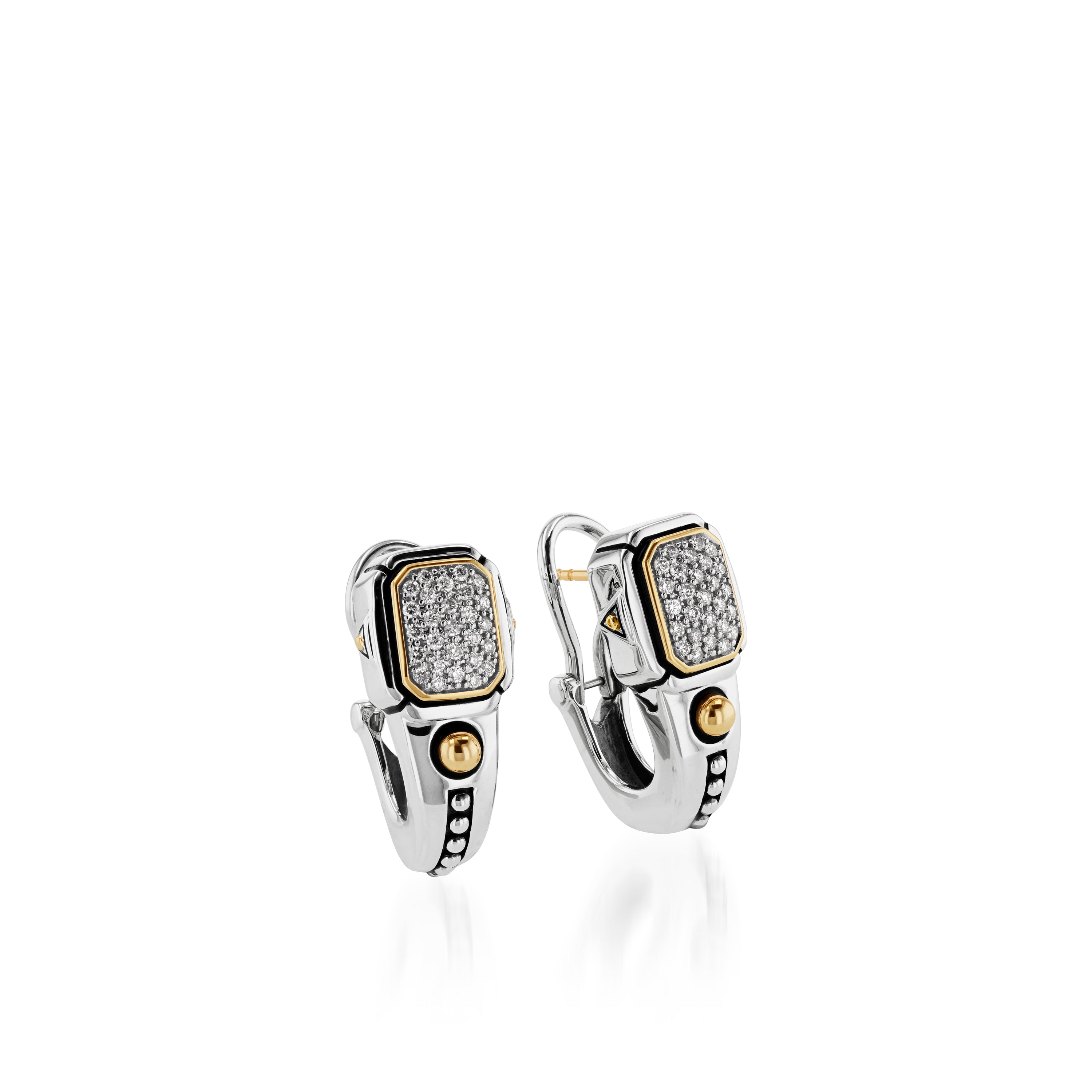 Sahara Pave Diamond Hoop Earrings
