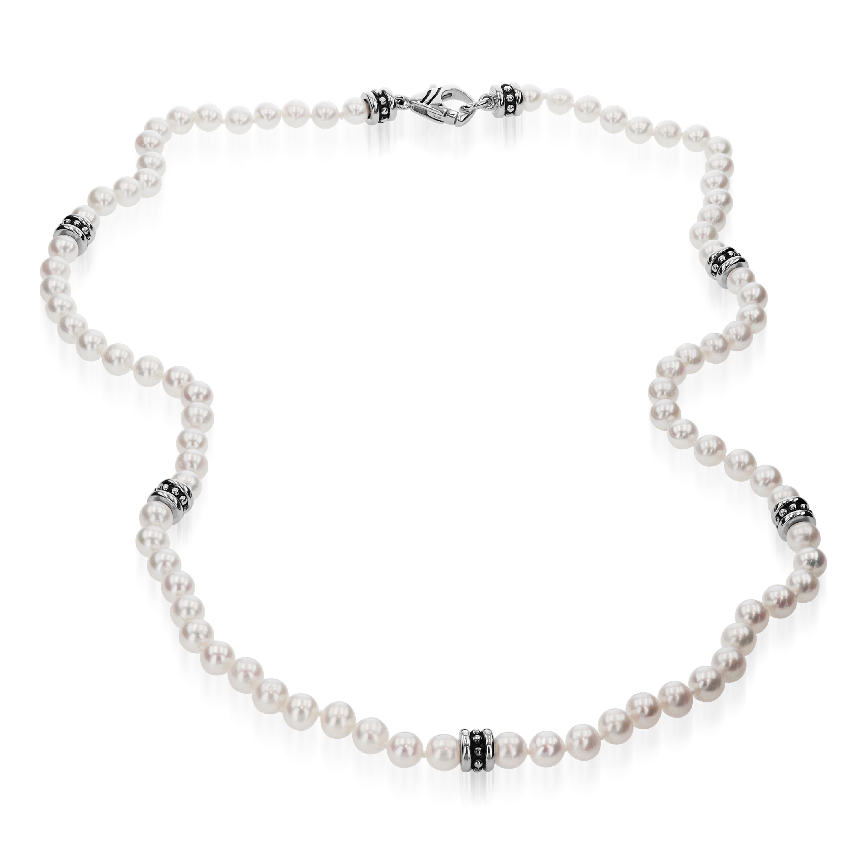 Solar Pearl Necklace 24"