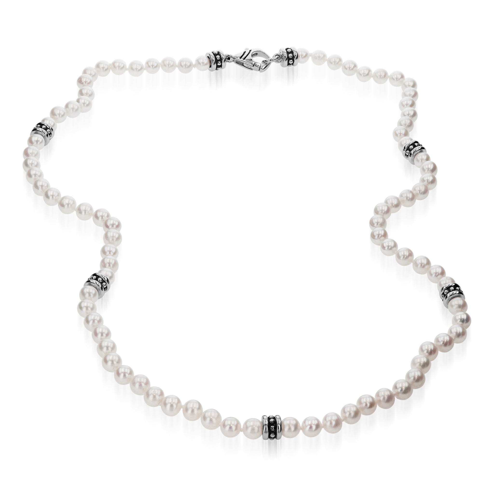 Solar Pearl Necklace 24"