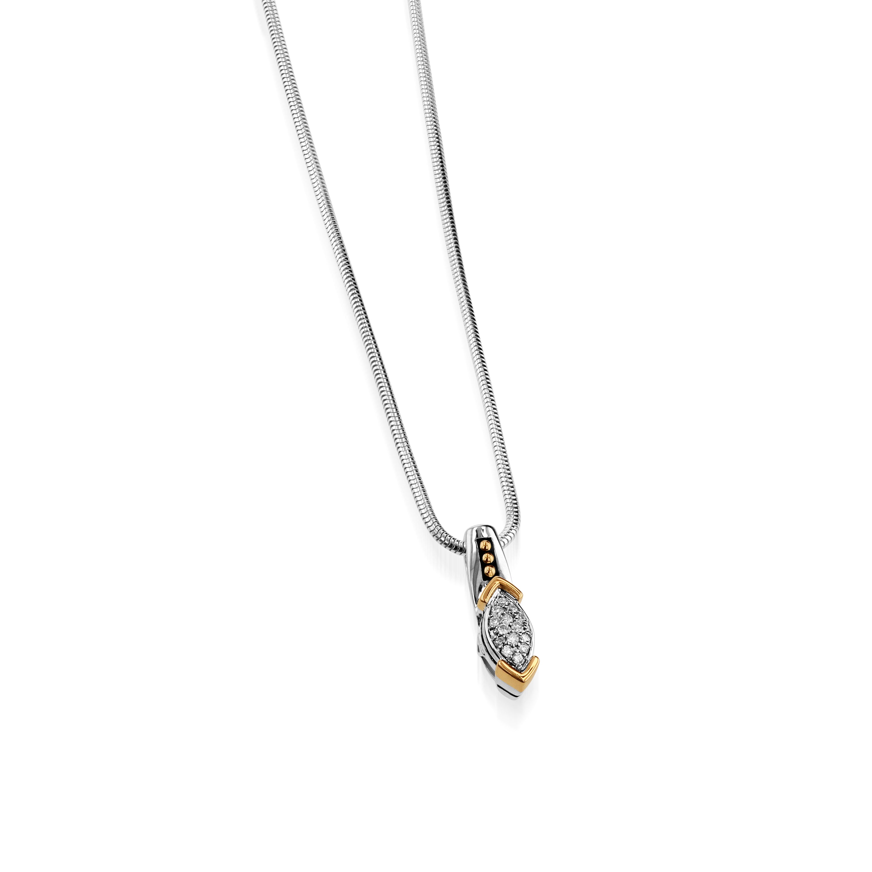 Elixir Small Pave Diamond Pendant Necklace