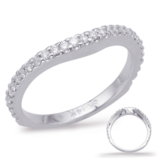 This Band is available in 14K White Gold. There are a total of 29 stones. There are Round with a total carat weight of 0.38 set in a Prong Set setting.