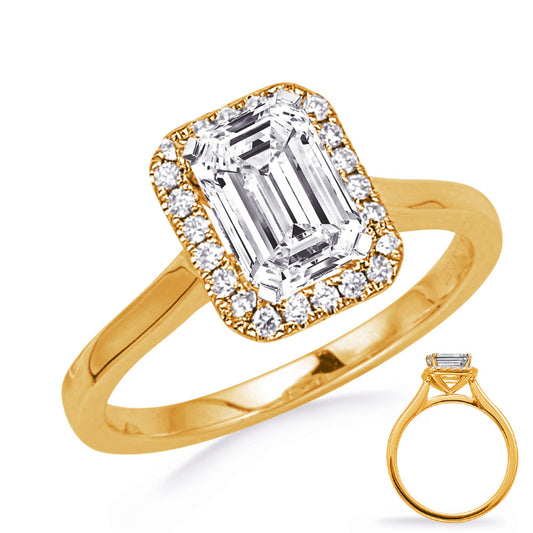 This Engagement Ring  is available in 14K Yellow Gold. There are a total of 24 stones. There are Rounds with a total carat weight of 0.21 set in a Prong Set setting.
