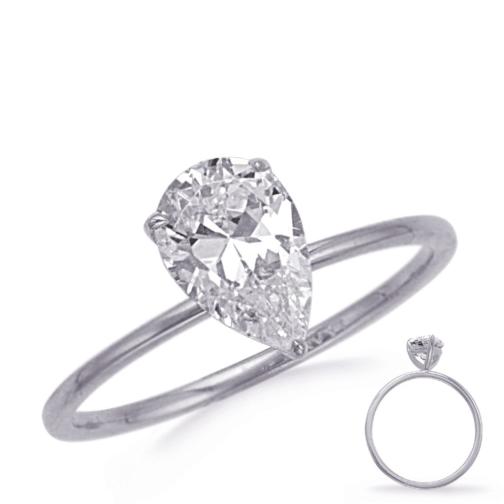 This Engagement Ring  is available in 14K White Gold. There are a total of 0 stones. There are  with a total carat weight of 0 set in a  setting.
