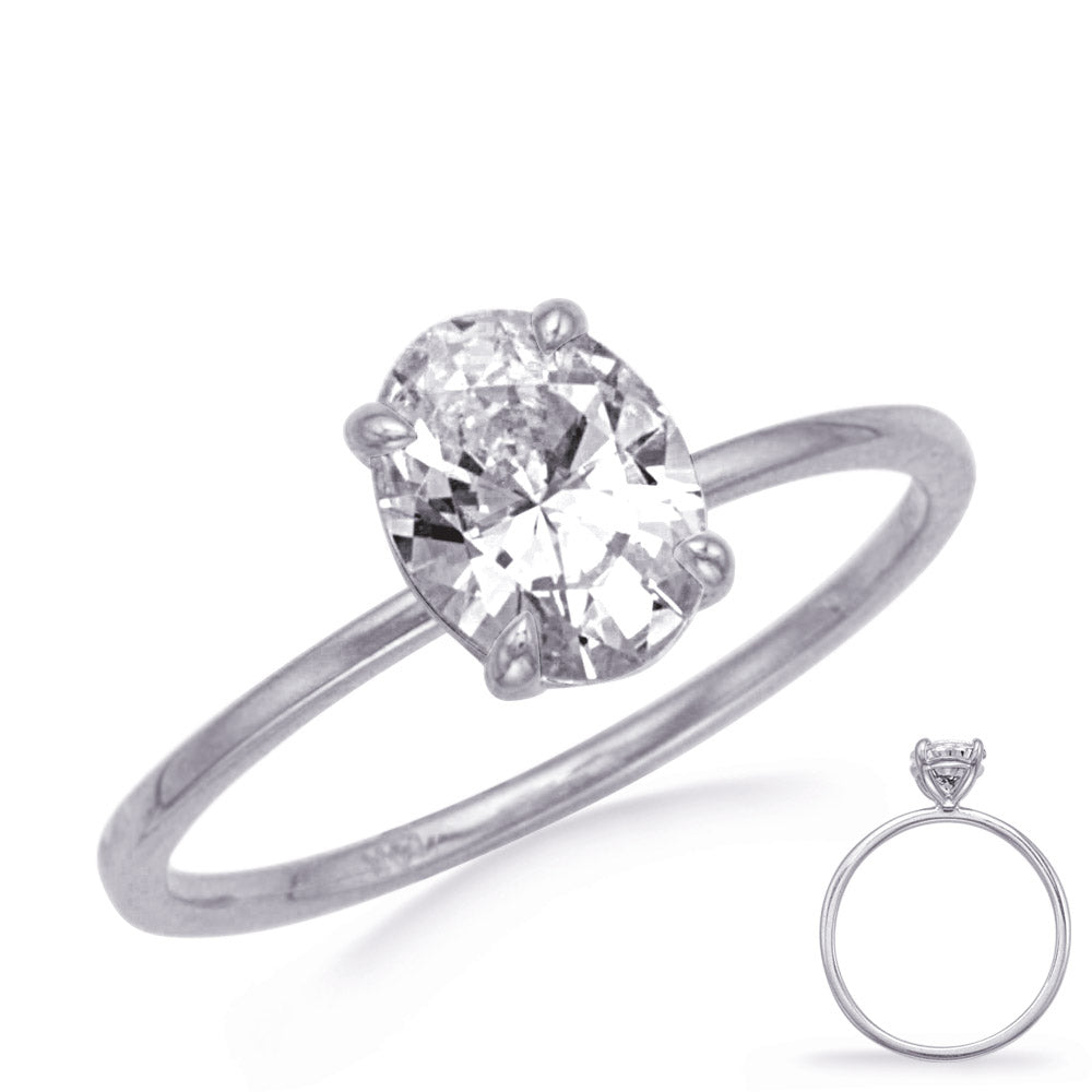 This Engagement Ring  is available in 14K White Gold. There are a total of 0 stones. There are  with a total carat weight of 0 set in a  setting.