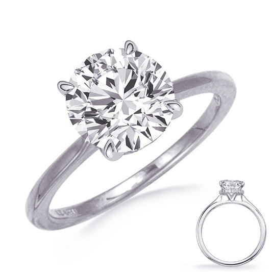 This Engagement Ring  is available in 14K White Gold. There are a total of 21 stones. There are Rounds with a total carat weight of 0.08 set in a  setting.