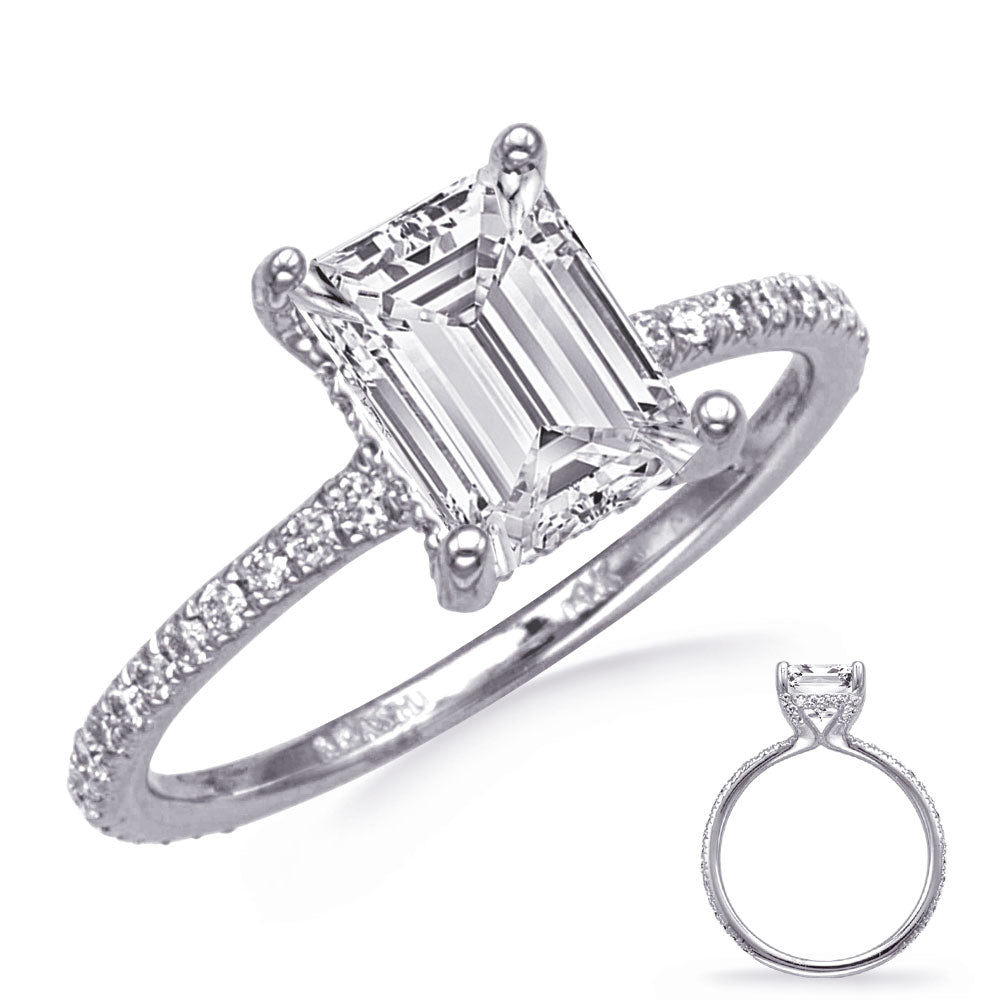 This Engagement Ring  is available in 14K White Gold. There are a total of 70 stones. There are Rounds with a total carat weight of 0.41 set in a  setting.