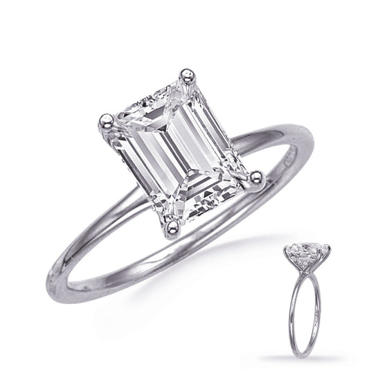 This Engagement Ring  is available in 14K White Gold. There are a total of 6 stones. There are Rounds with a total carat weight of 0.04 set in a  setting.