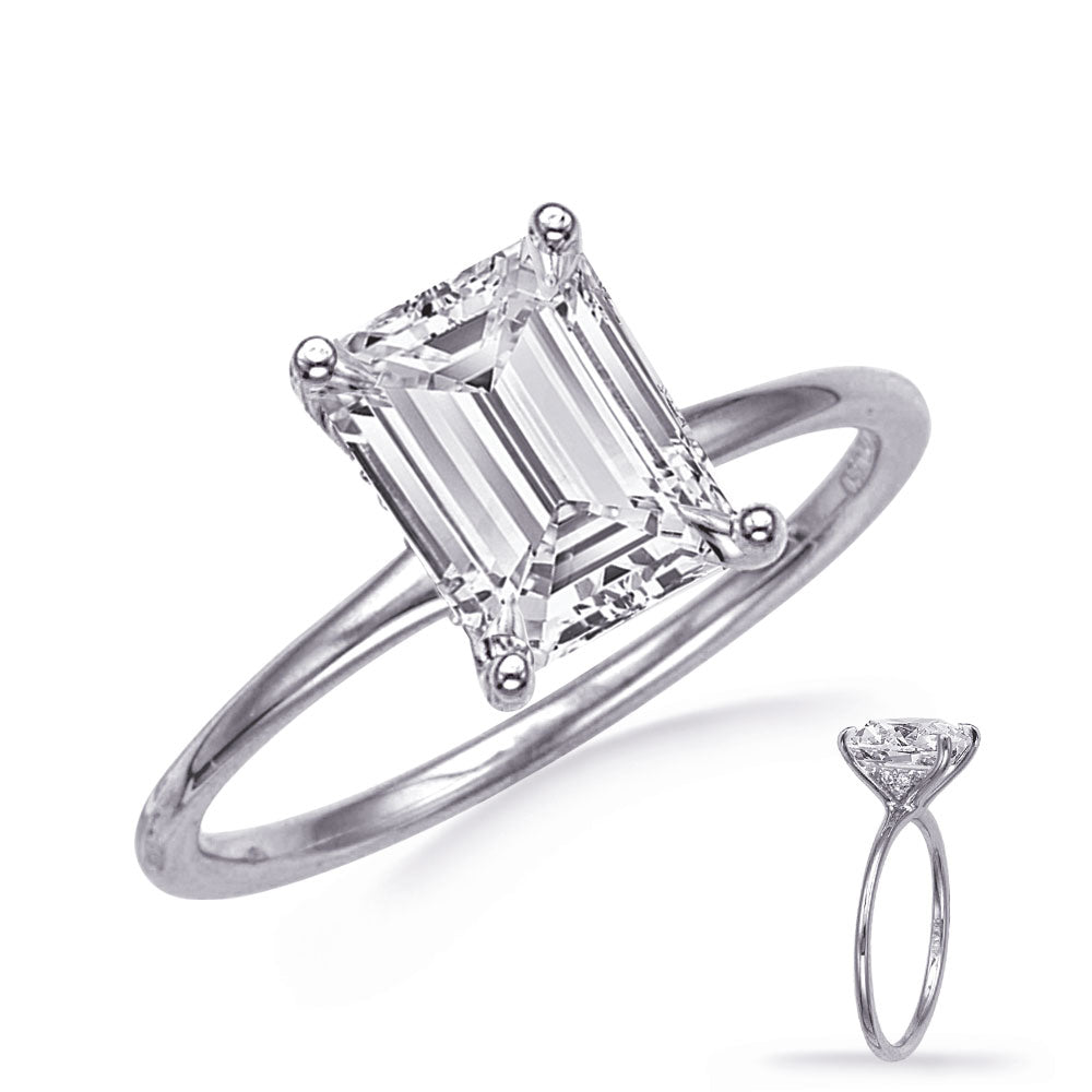 This Engagement Ring  is available in 14K White Gold. There are a total of 6 stones. There are Rounds with a total carat weight of 0.04 set in a  setting.