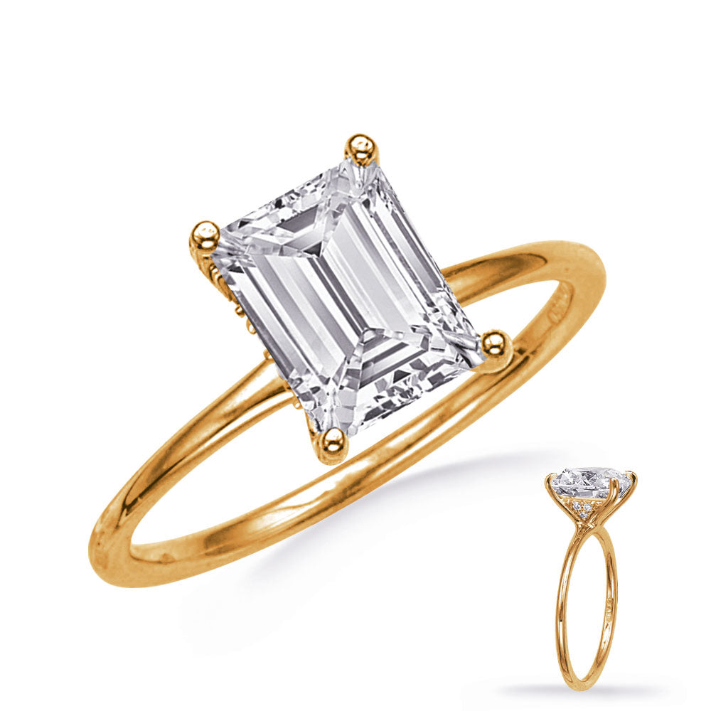 This Engagement Ring  is available in 14K Yellow Gold. There are a total of 6 stones. There are Rounds with a total carat weight of 0.04 set in a  setting.