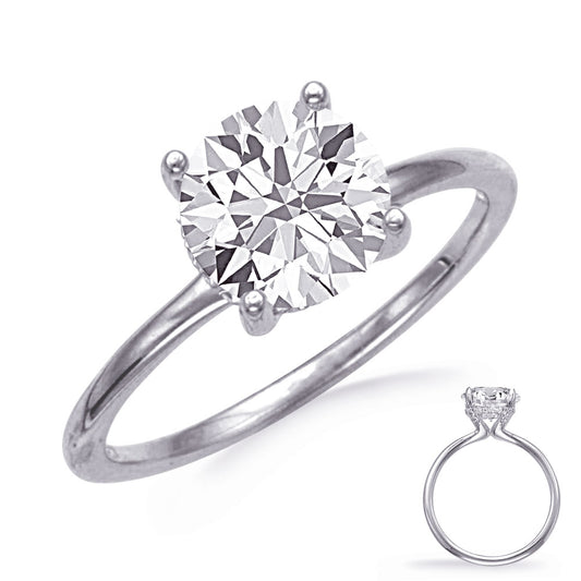 This Engagement Ring  is available in 14K White Gold. There are a total of 28 stones. There are Rounds with a total carat weight of 0.11 set in a  setting.