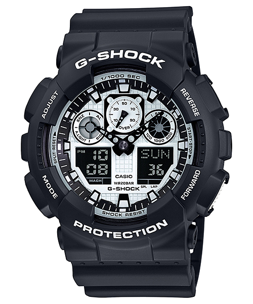 G-Shock GA-100 SERIES GA100BW-1A