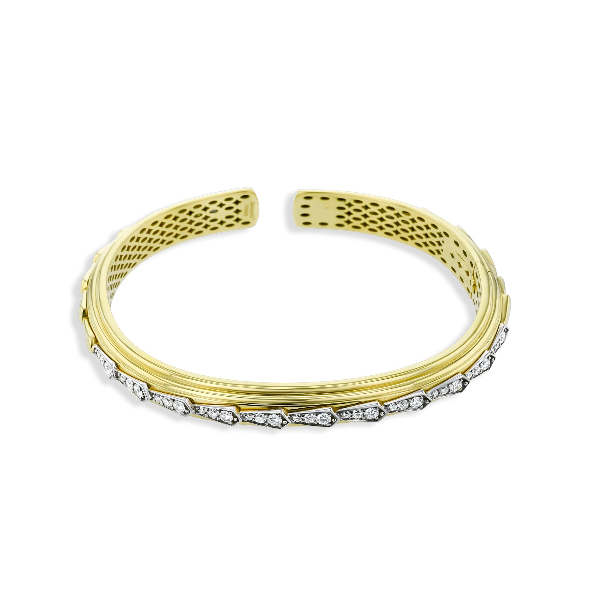 Bangle in 18k Gold with Diamonds