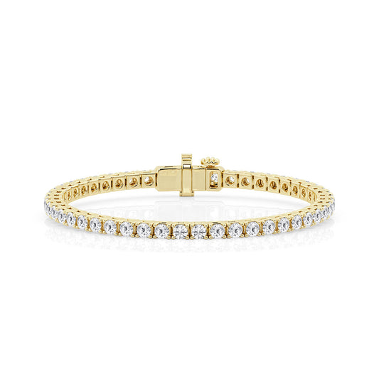 14K Yellow Gold Tennis Bracelet MR-LGD-DB0740QG-GY3