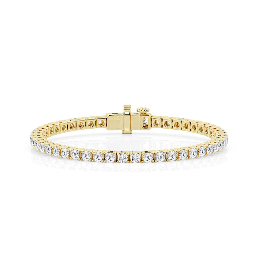 14K Yellow Gold Tennis Bracelet MR-LGD-DB0740QG-GY3