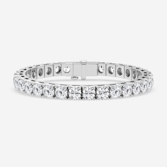 14K White Gold Tennis Bracelet MR-LGD-DB0740QZ-GW3