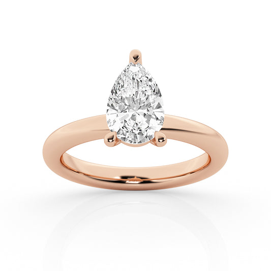 14K White Gold Solitaire Engagement Ring MR-LGD-JOR1997-GW3