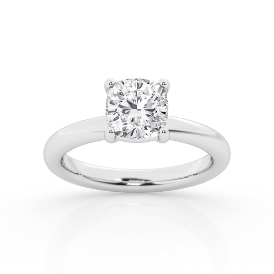 14K White Gold Solitaire Engagement Ring MR-LGD-JOR2000-GW3