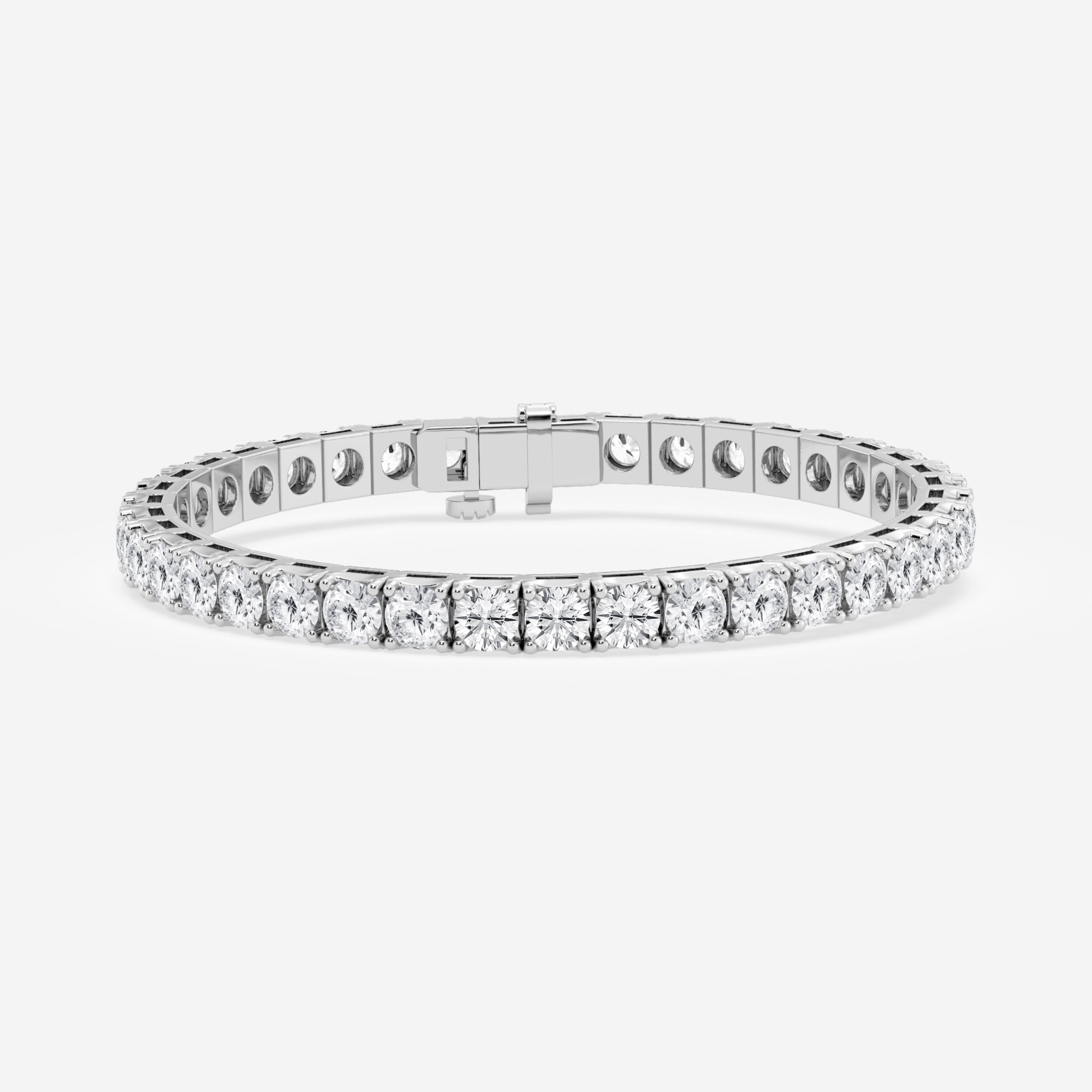 14K White Gold Tennis Bracelet MR-LGD-TXBR00843-GW3