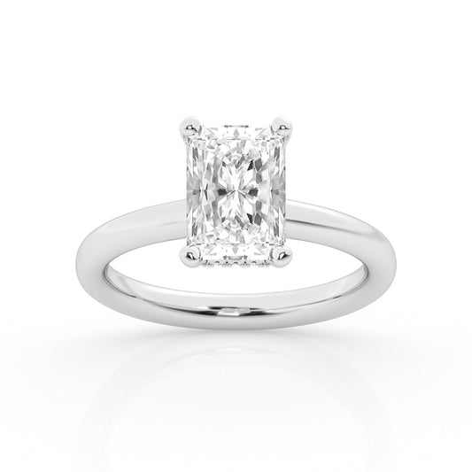 14K White Gold Solitaire Engagement Ring MR-LGTXR07876T200-GW3