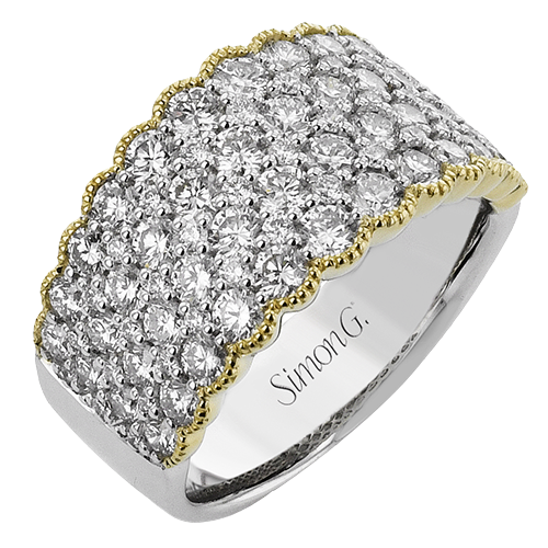Right Hand Ring In 18k Gold With Diamonds LR3216