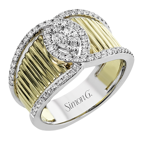 Right Hand Ring in 18k Gold with Diamonds LR3289