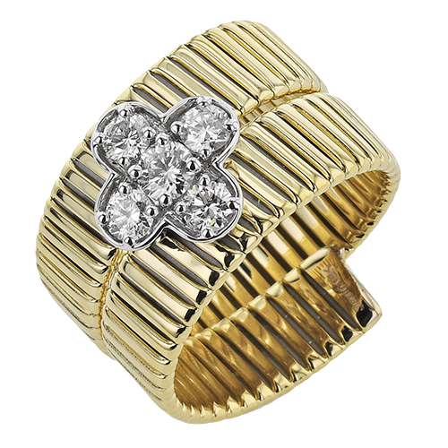 Right Hand Ring In 18k Gold With Diamonds LR4793
