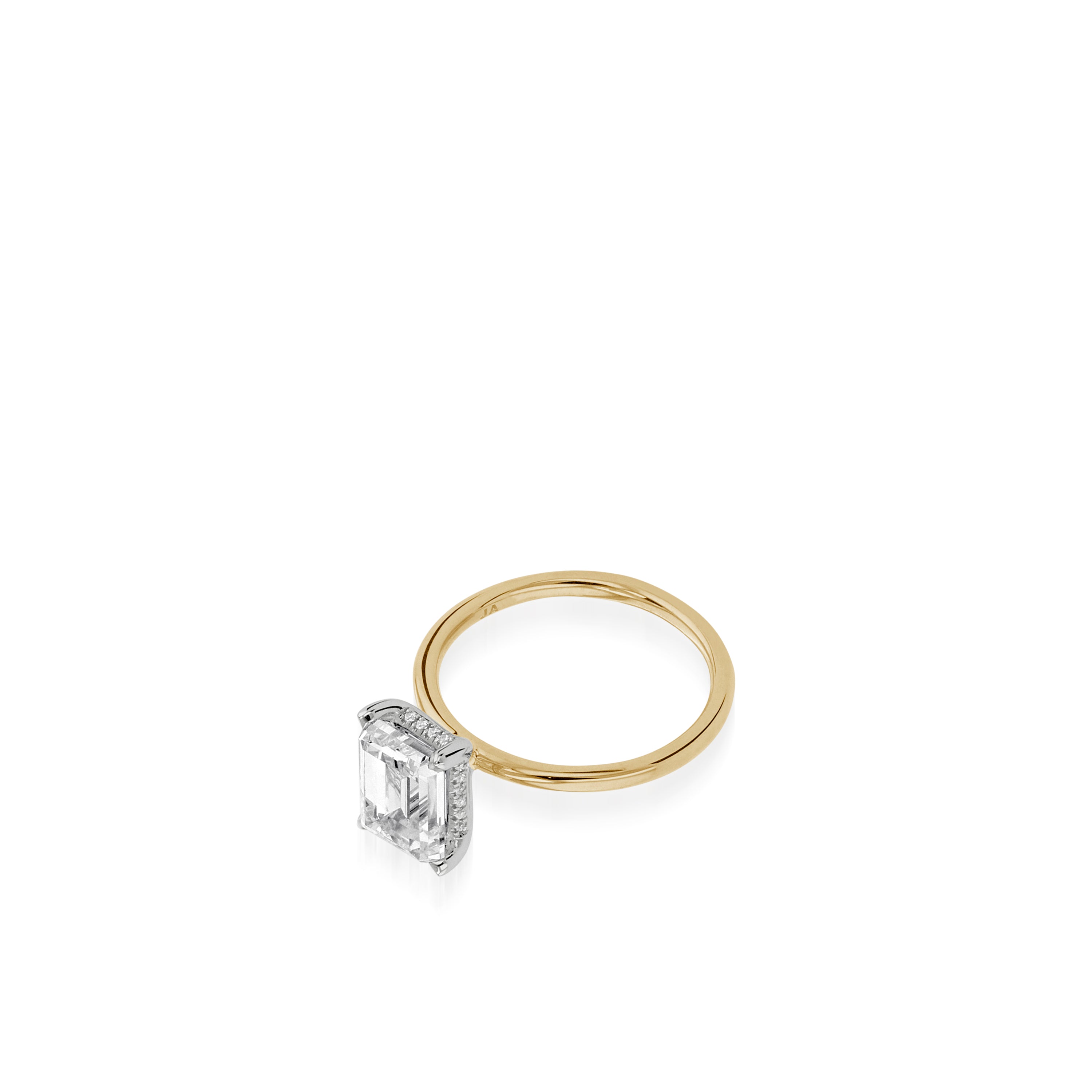 Lisette Tone-Tone Gold Engagement Ring