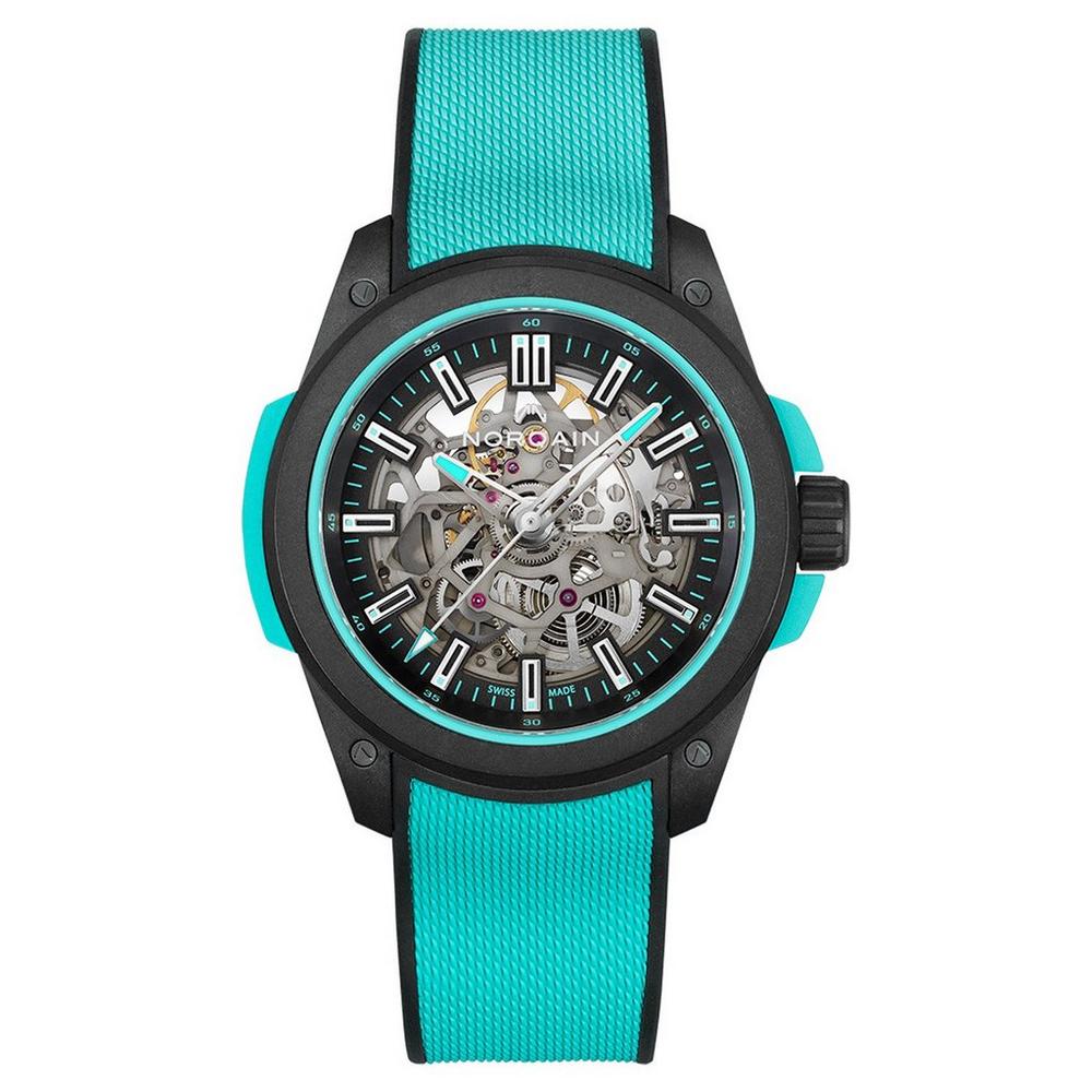 NORQAIN  Wild ONE Skeleton 42mm Carbon Fibre Automatic Watch N3000.07Q27.B07.R01