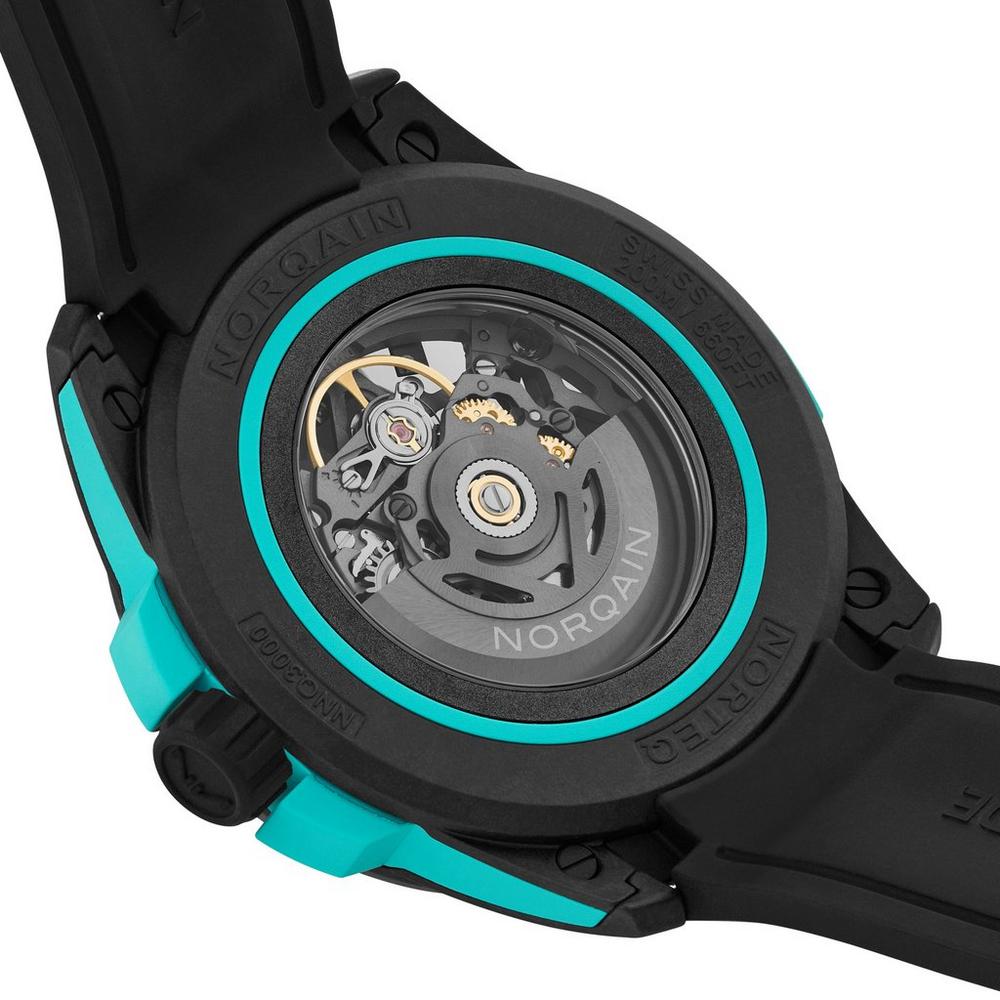 NORQAIN  Wild ONE Skeleton 42mm Carbon Fibre Automatic Watch N3000.07Q27.B07.R01