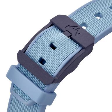 NORQAIN  Wild One Skeleton 39Mm Purple Ice Blue Rubber Strap Automatic Watch N3001.07Q05.P01.R01