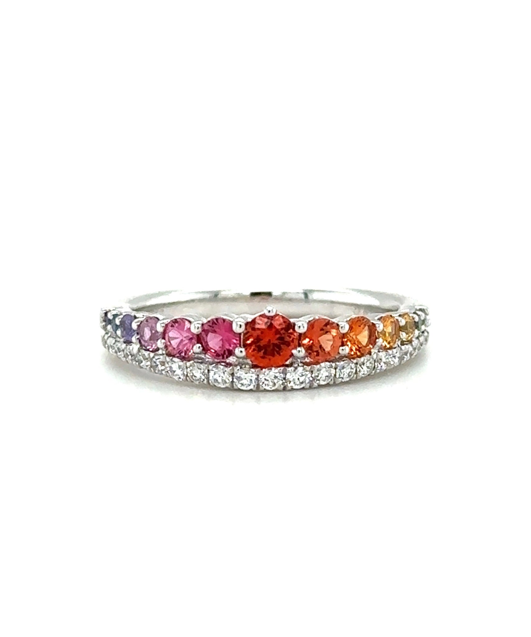Mixed Sapphire Band with Diamonds 251-JSA