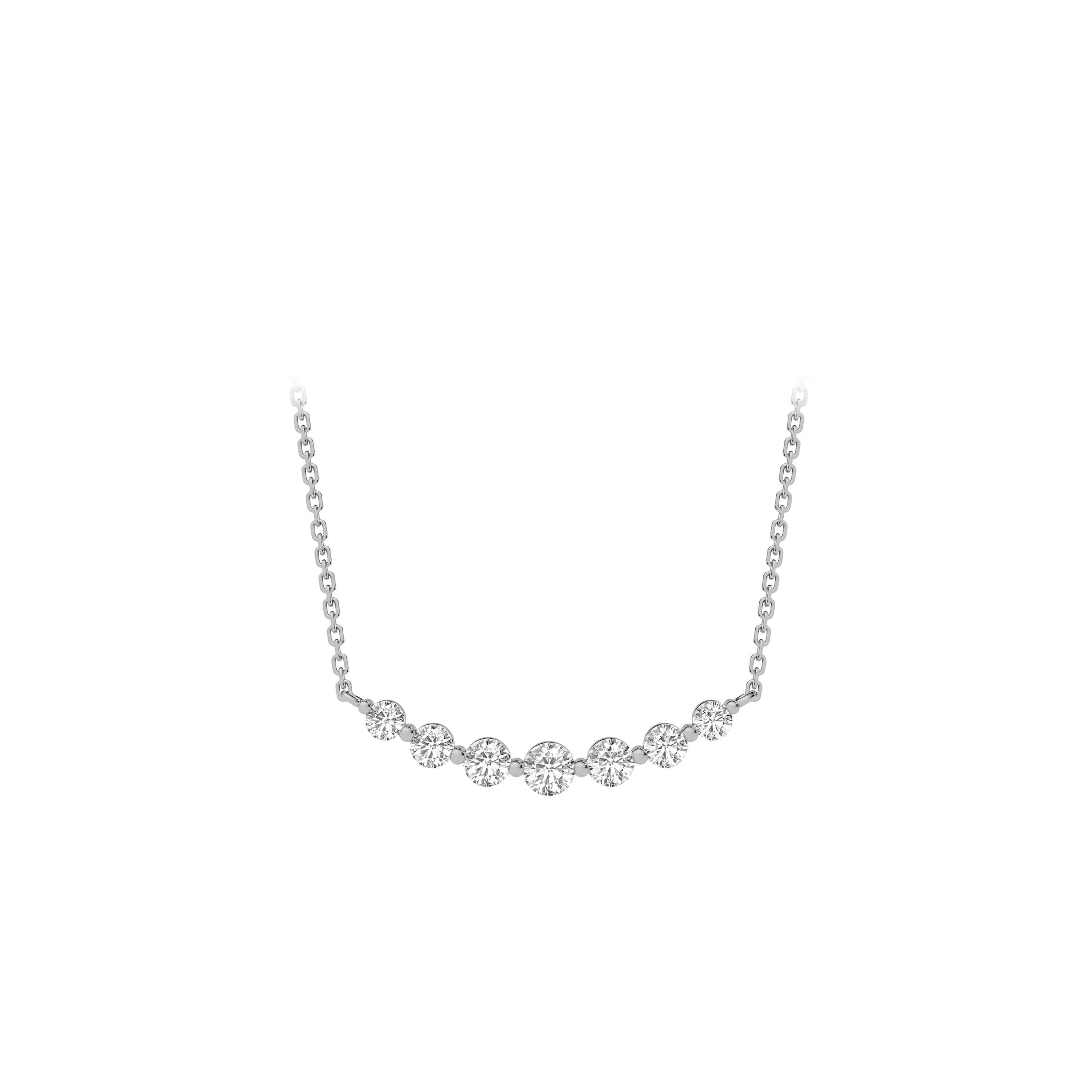 Gabby Graduated Diamond Pendant Necklace