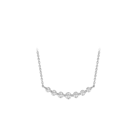Gabby Graduated Diamond Pendant Necklace