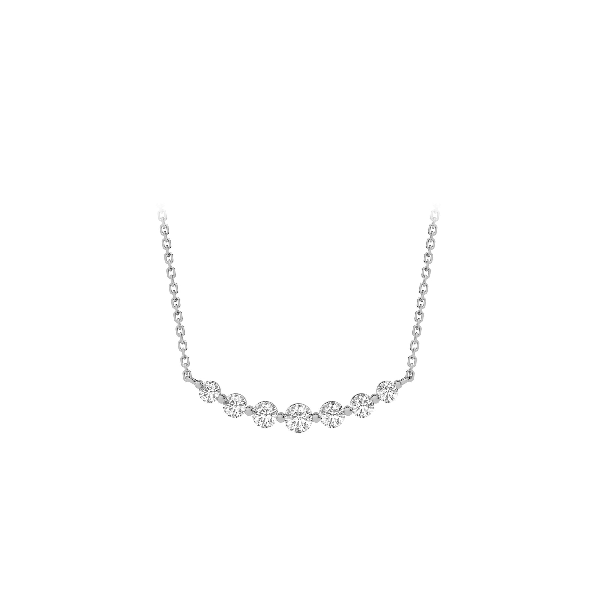 Gabby Graduated Diamond Pendant Necklace