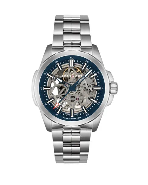 NORQAIN  Independence Skeleton 42mm (Blue) N3000S03A/301A/102SI