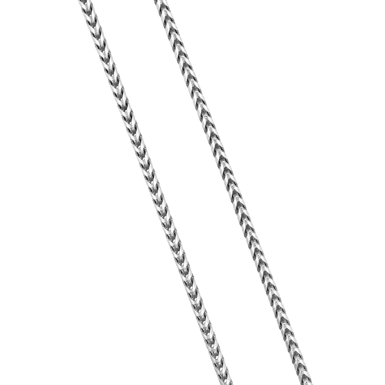 Silver Franco Chain Necklace - 18" & 28"