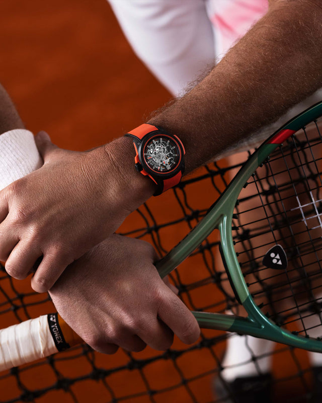 NORQAIN  Wild One Skeleton 42Mm - Coral NNQ3000QBR2AS/B013/3W1RBR1.20BQ