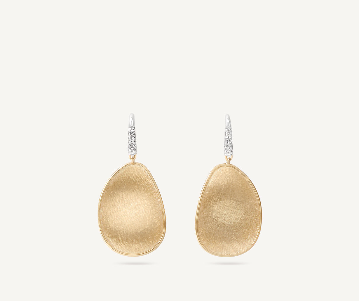 Diamond-studded earrings, medium