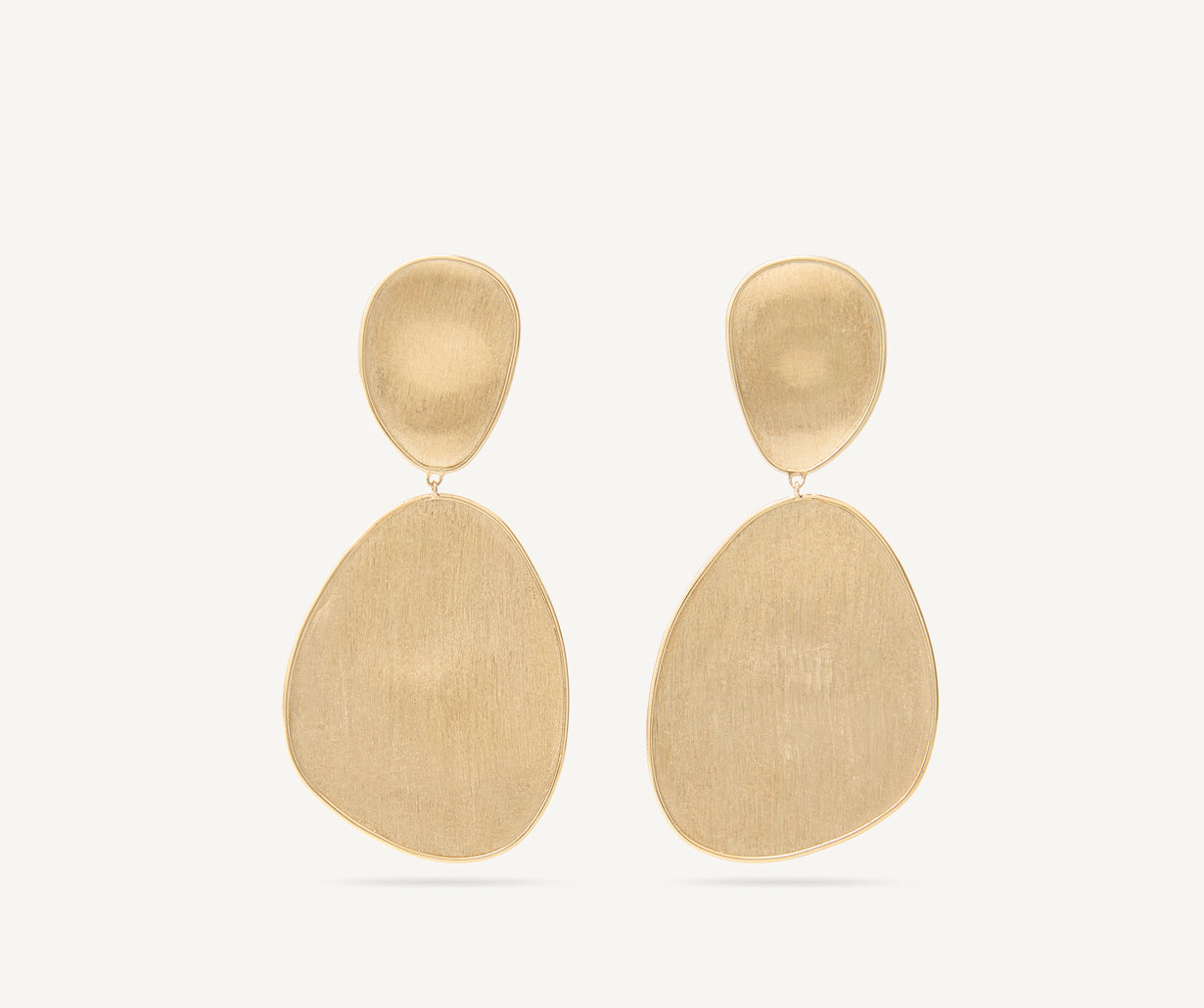 Gold chandelier earrings, large