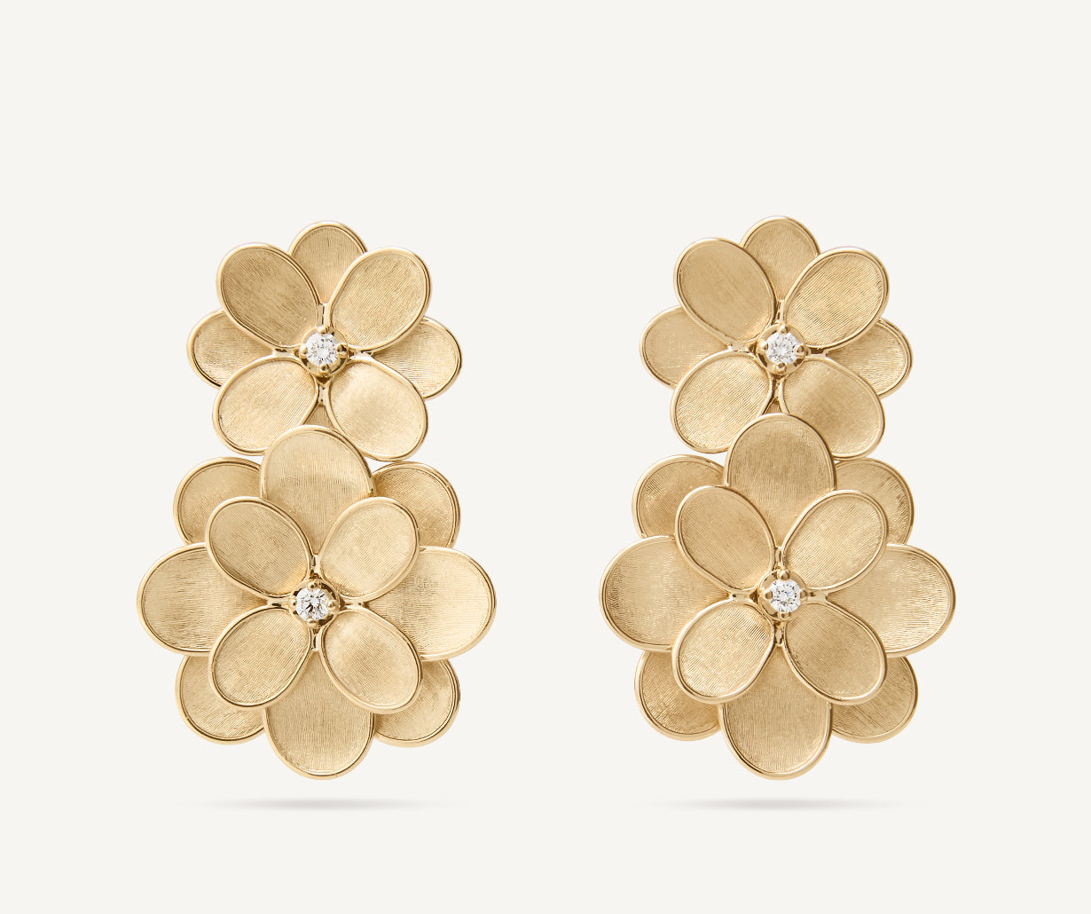 Flower chandelier earrings