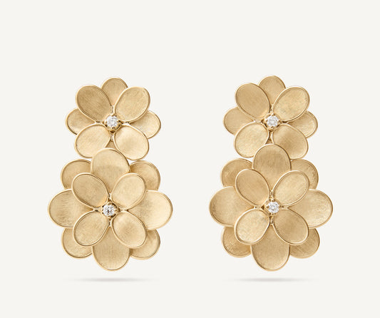 Flower chandelier earrings