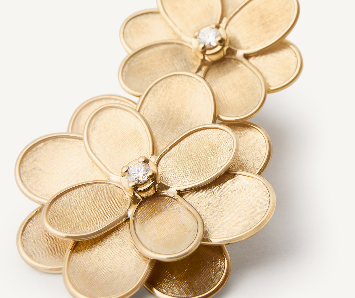 Flower chandelier earrings