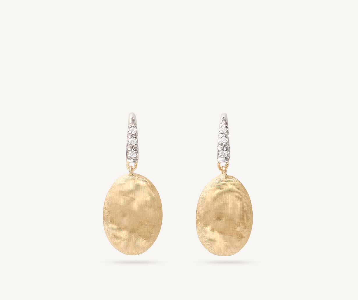 Diamond-studded earrings
