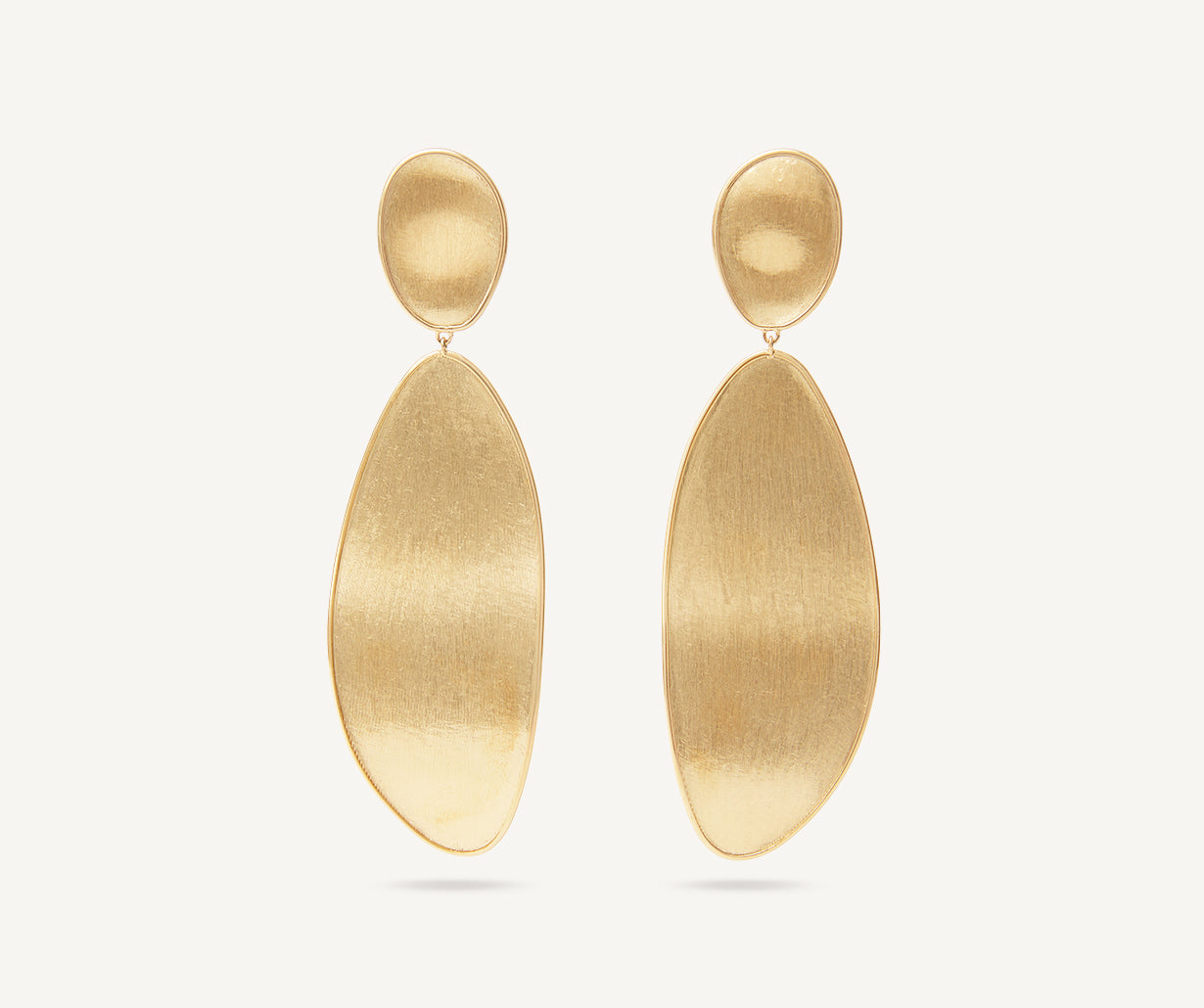 Gold chandelier earrings, large