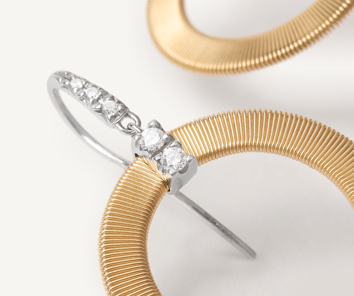 Diamond-studded earrings
