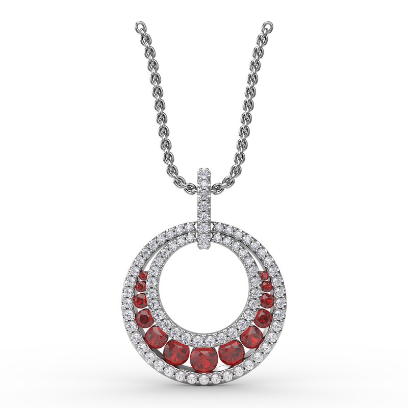 Always and Forever Ruby Pendant P1535R - TBird